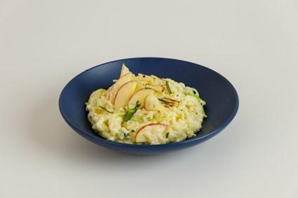 Risoto à parmegiana com maçã