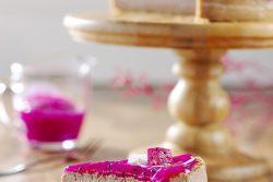 Cheesecake de açaí com pitaya