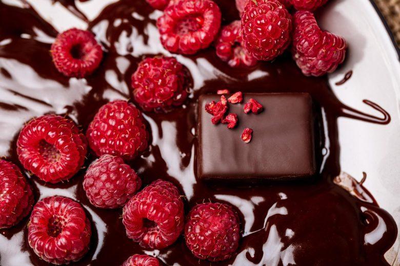 Doce de framboesa de travessa