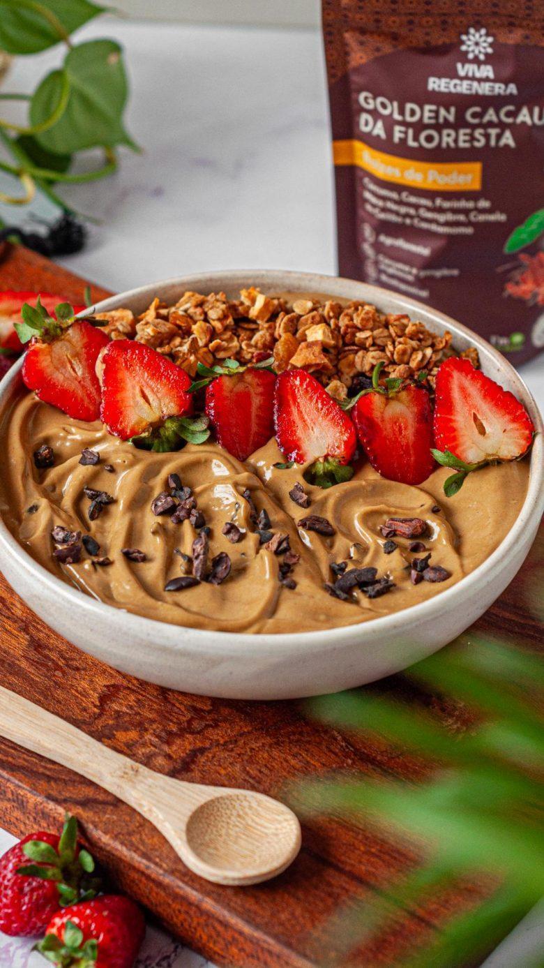 Smoothie de abacate e cacau