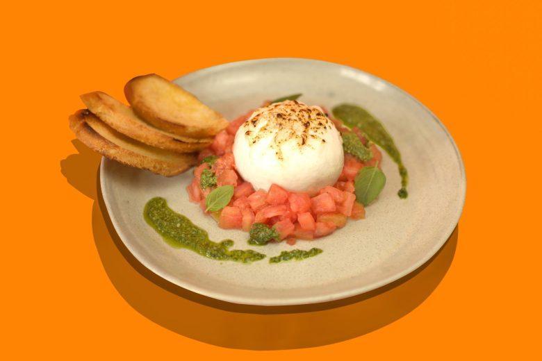 Burrata gratinada
