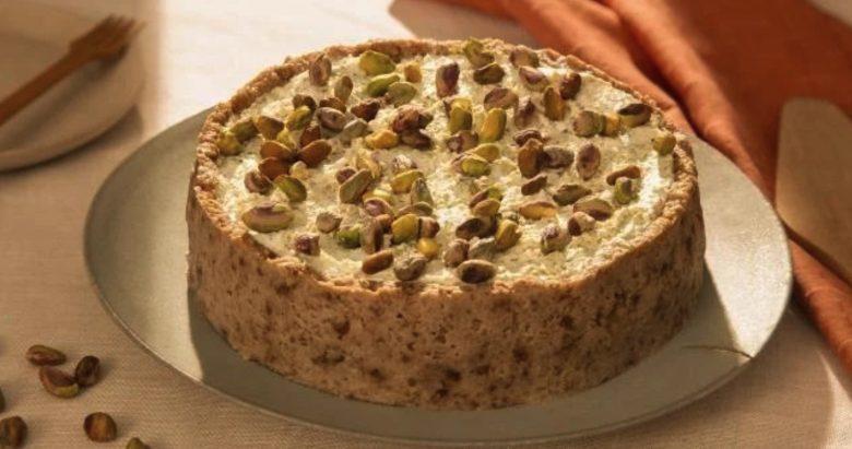 Torta de pistache com aveia