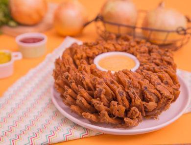 Cebola gigante empanada