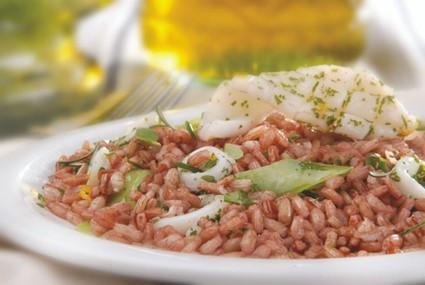 Arroz vermelho prato frio