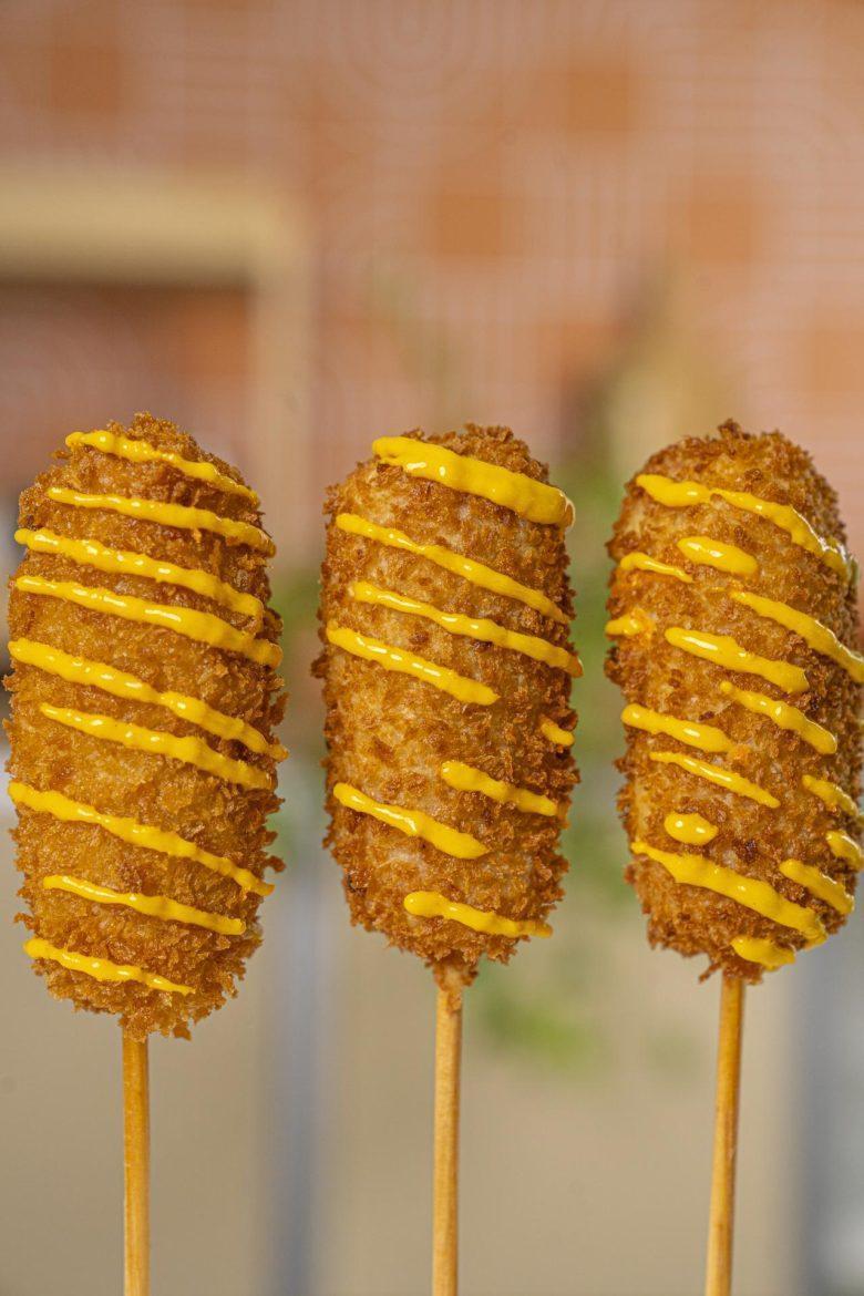Palitinho de salsicha crocante