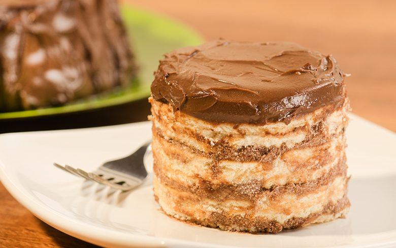 Torta de biscoito Maria