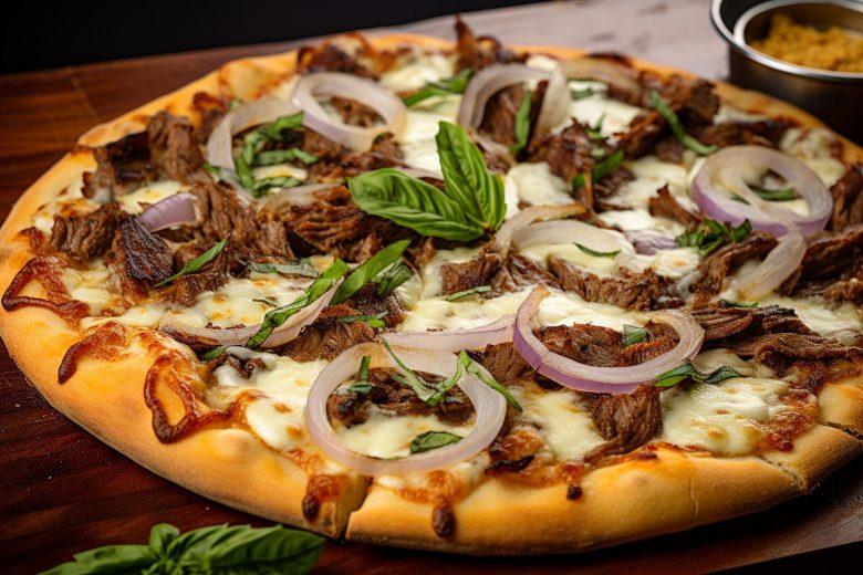 Pizza de costela com catupiry