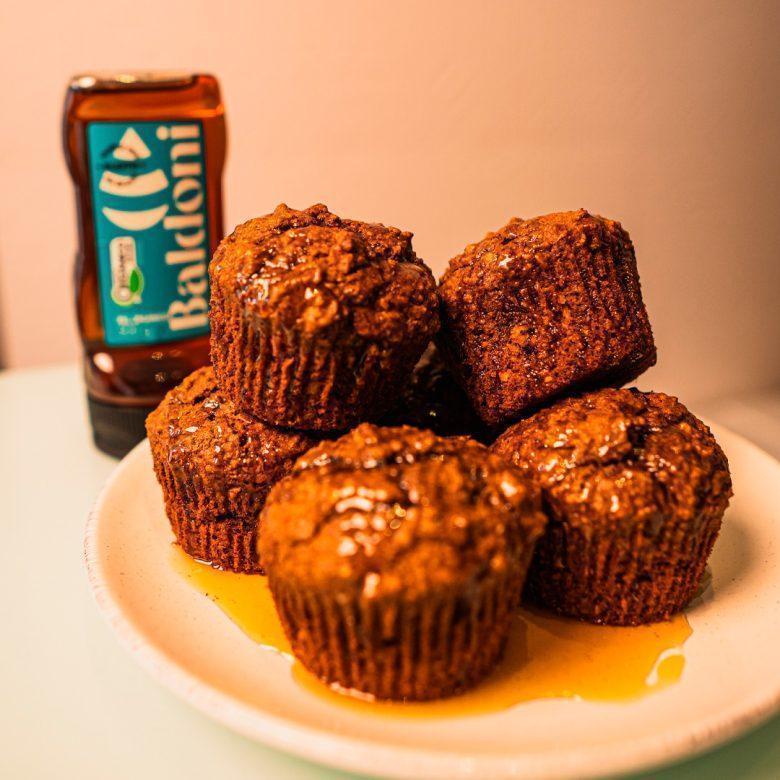 Muffin de banana com mel