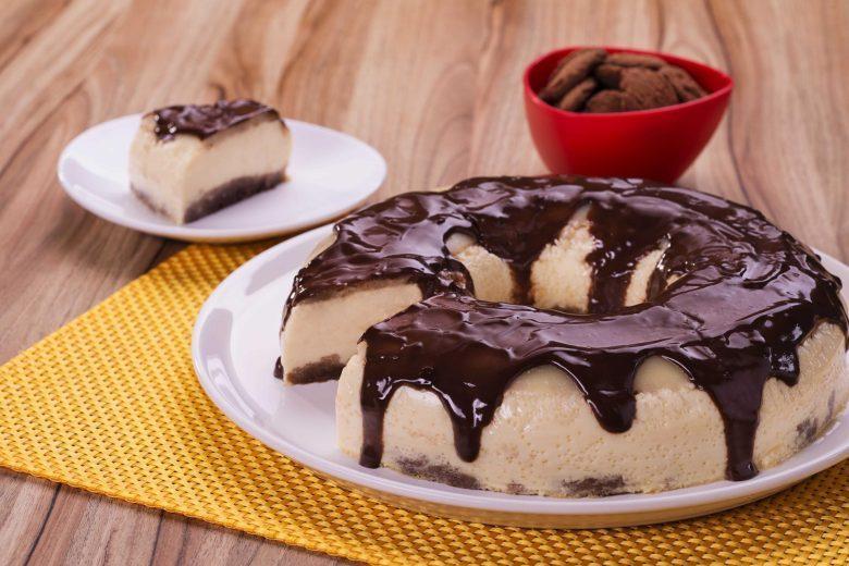 Pudim especial de biscoito