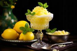 Granita de limão siciliano