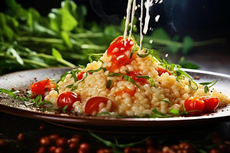 Risoto de tomate cereja