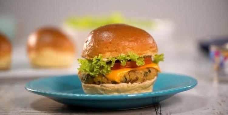 Hambúrguer especial de grão-de-bico