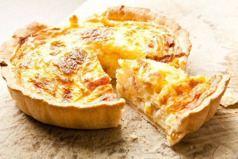 Quiche tradicional de alho-poró