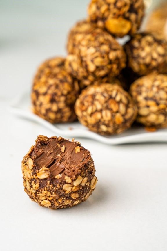 Trufa Plant-Based com chocolate