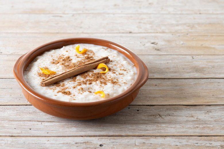 Canjica com raspas de laranja