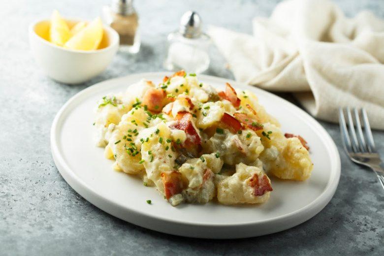 Maionese de batata e bacon