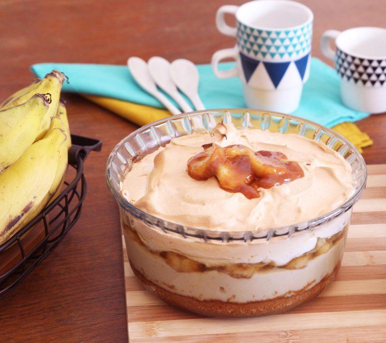 Torta fácil de banoffee