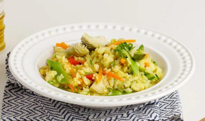 Paella vegetariana rápida