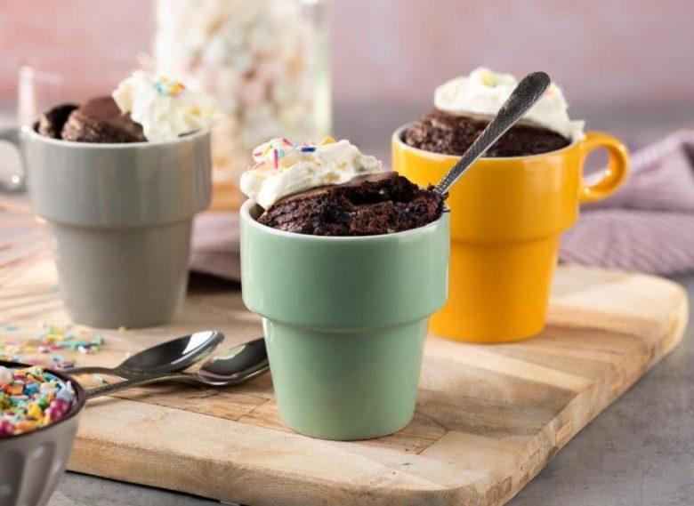 Bolos de caneca de chocolate