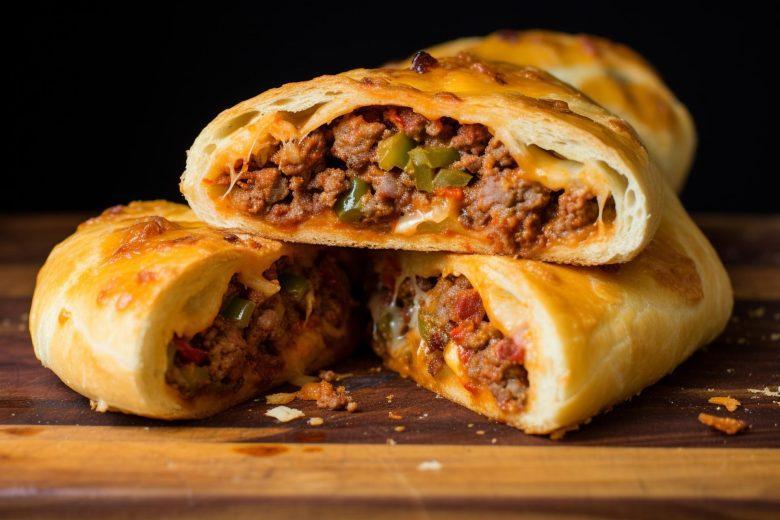 Calzone de carne moída