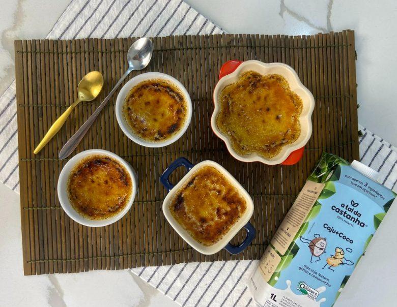 Creme brulée de milho e coco