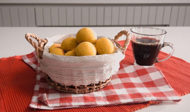 Pão de queijo na forma 