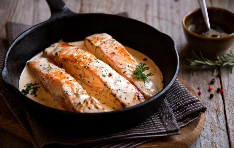 Salmão a italiana