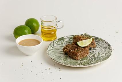Kibe de berinjela com arroz