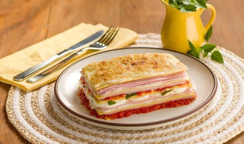 Lasanha napolitana com mignoneto