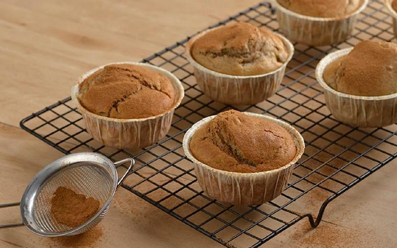 Muffin de banana e canela