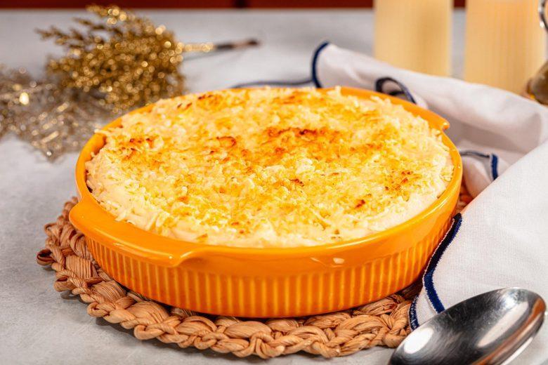Bacalhau tradicional gratinado