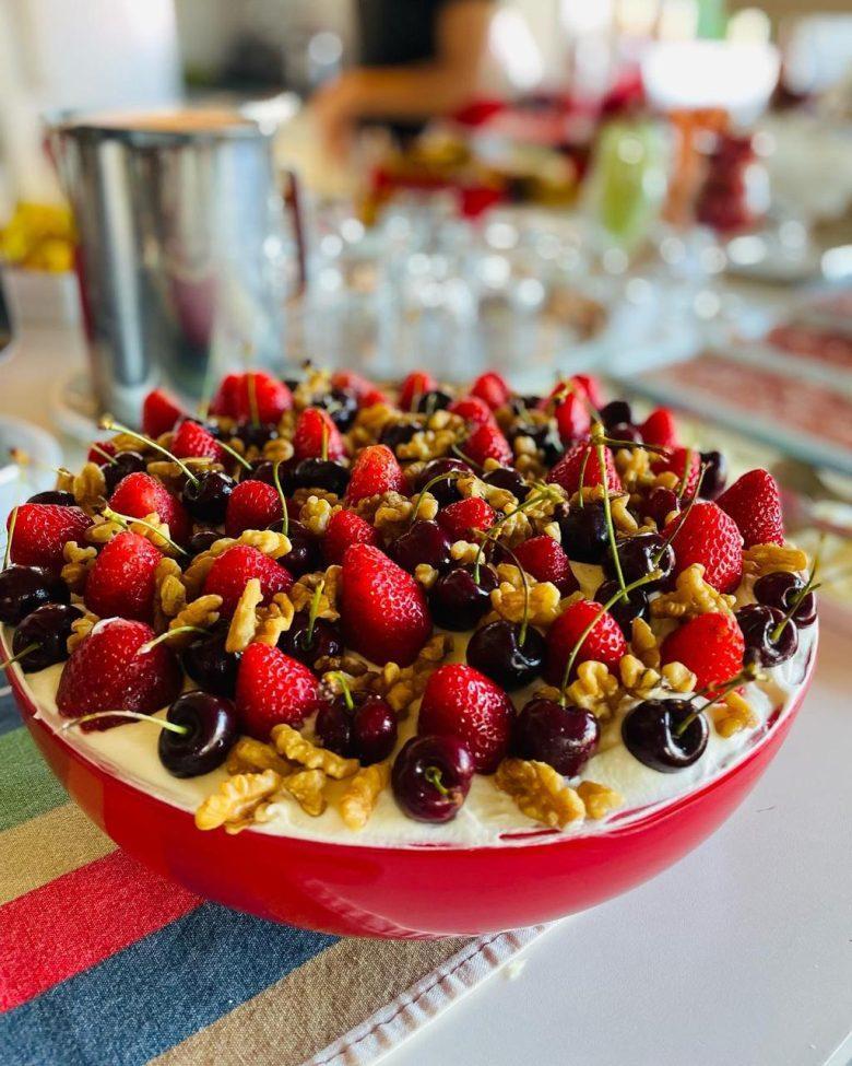 Merengue de morango irresistível