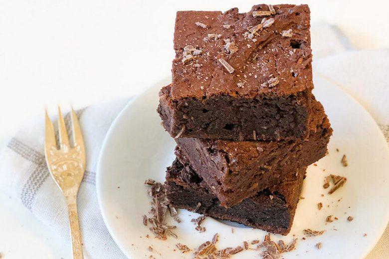 Brownie de beterraba e chocolate