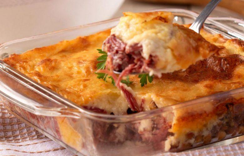 Escondidinho de carne com batata-doce