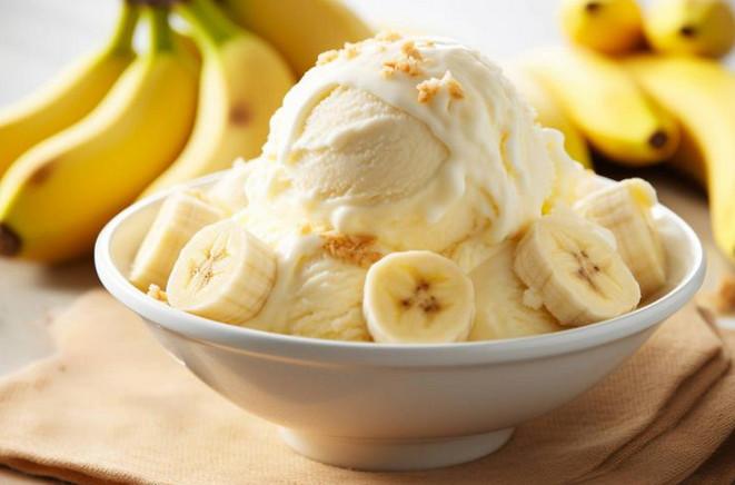 Sorbet de banana caseiro