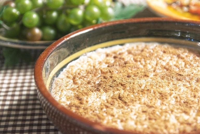 Arroz cremoso com amendoim