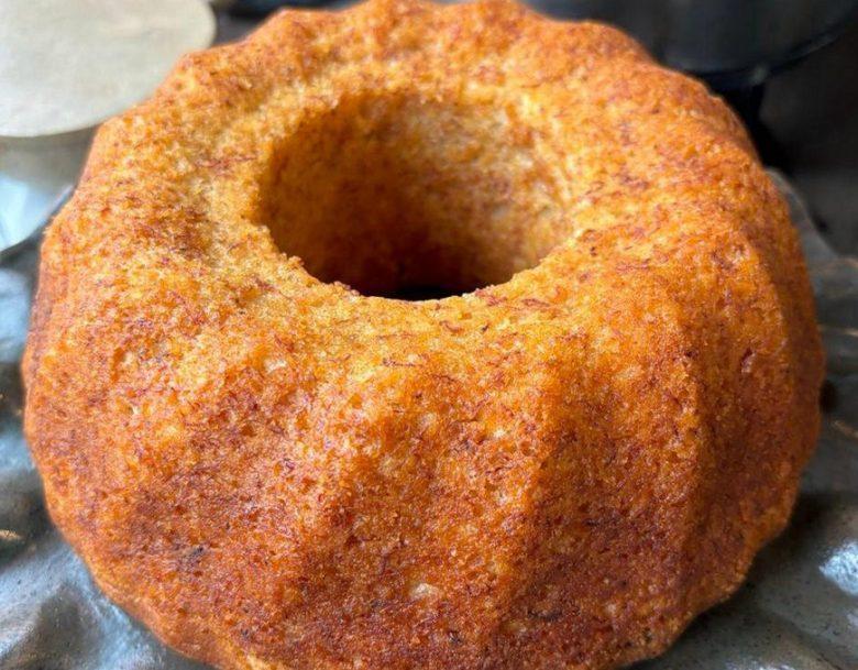 Bolo de banana sem ovos