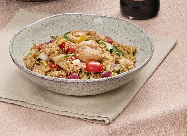 Cuscuz de semolina com shoyu 