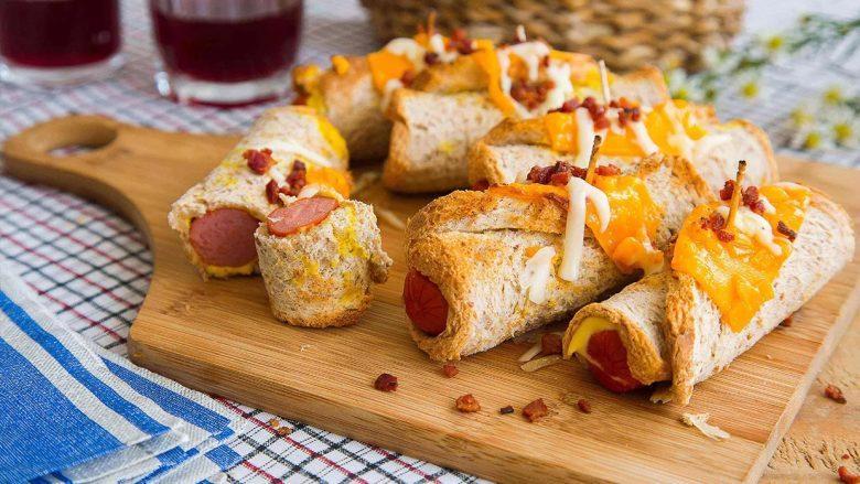 Enroladinho prático de salsicha