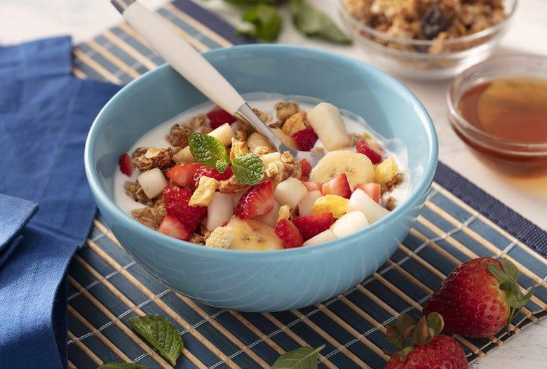 Mix de iogurte com frutas