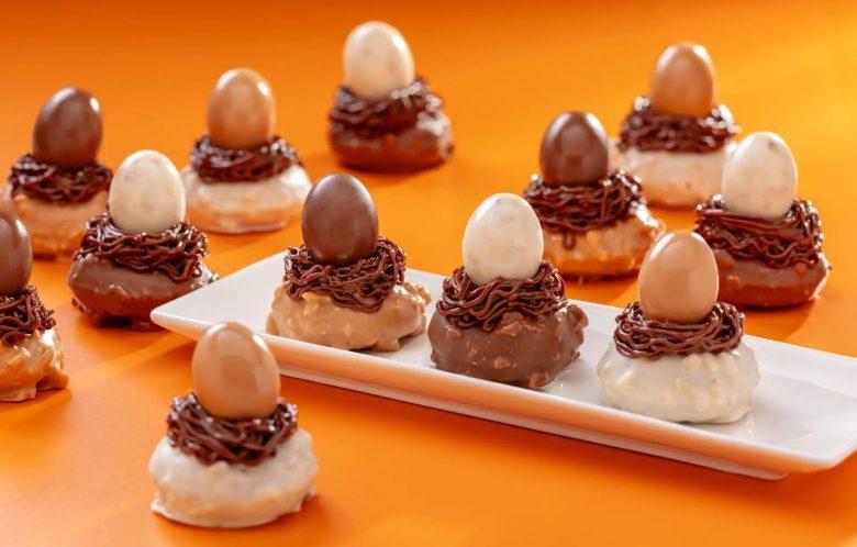 Ninhos de cake donuts