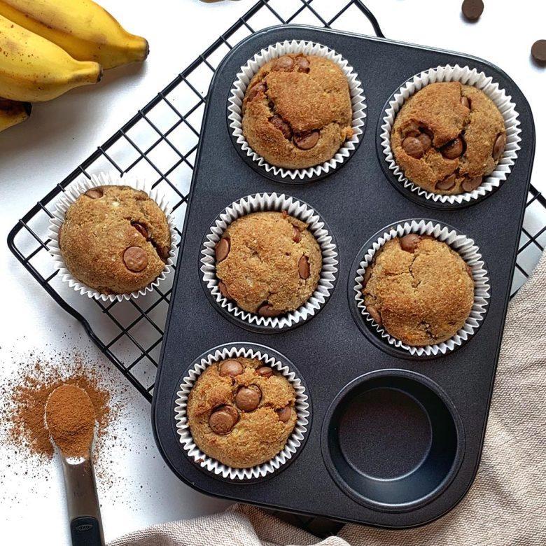 Muffin vegano de banana