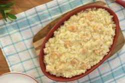 Risoto de camarão rápido