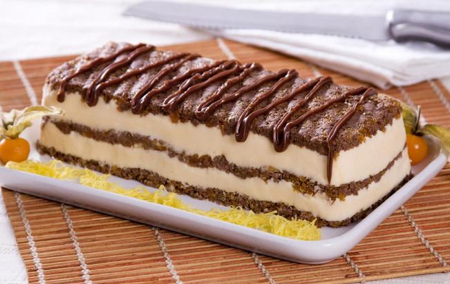 Torta gelado crocante