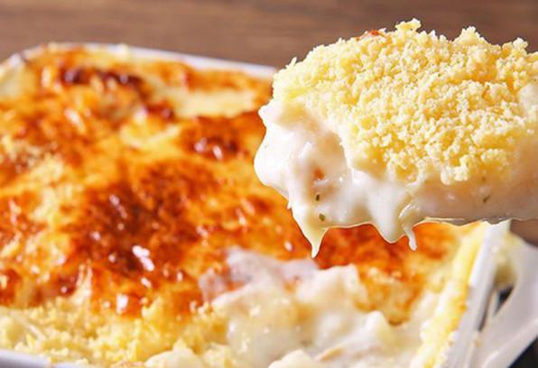 Gratinado cremoso de bacalhau 