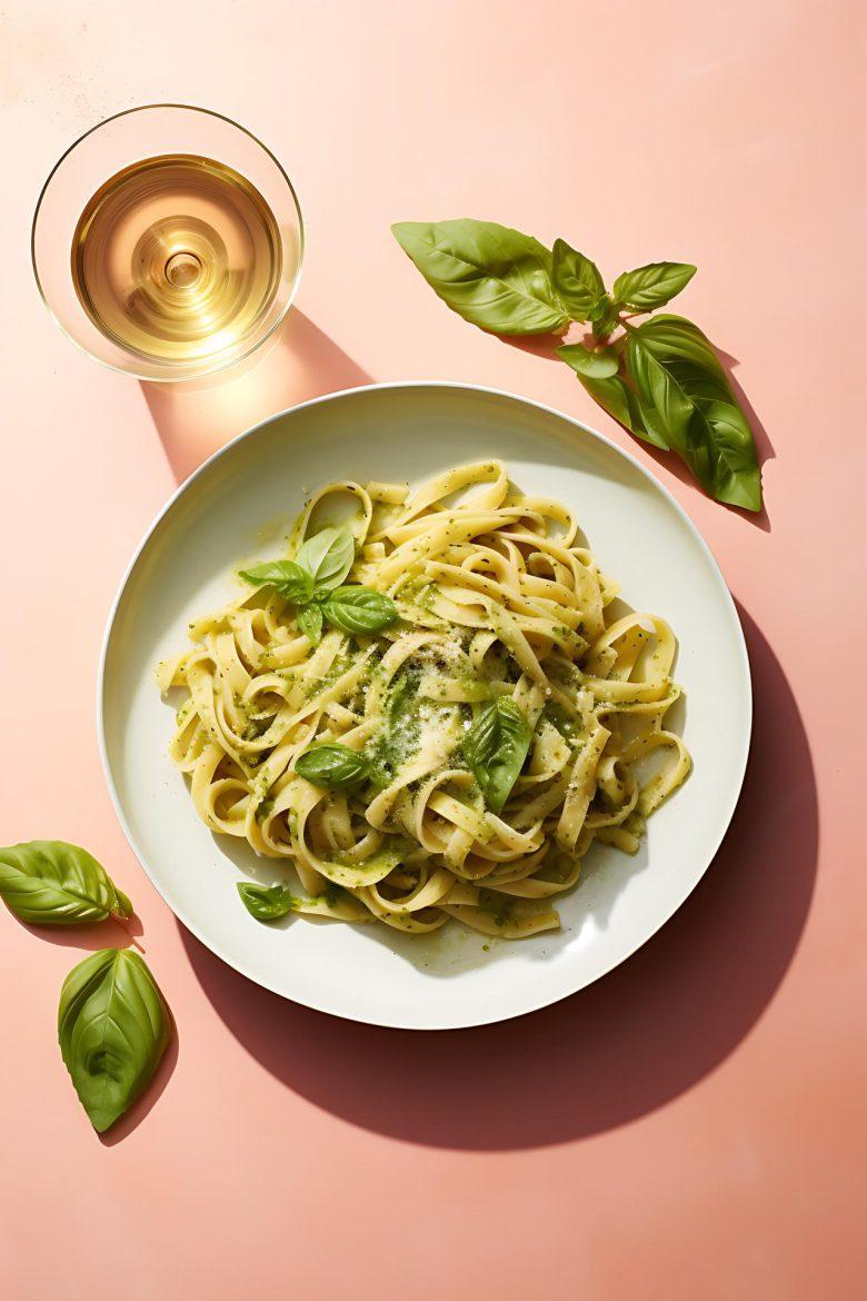 Tagliatelle ao molho pesto