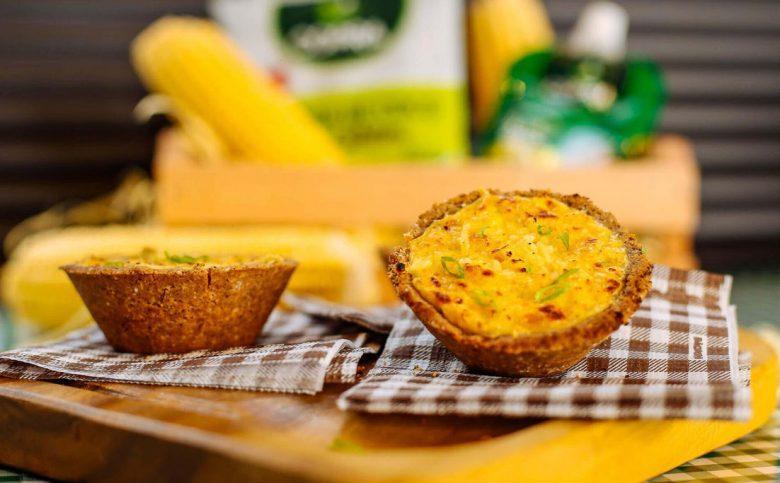Mini quiche de milho verde