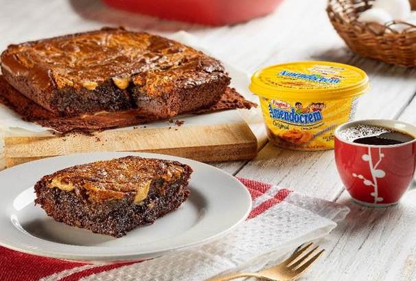 Brownie com Amendocrem