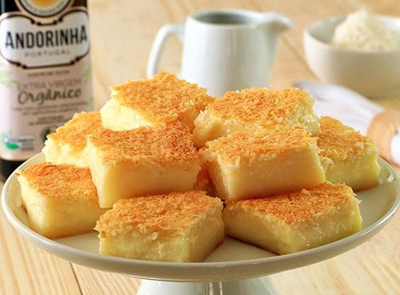 Bolo de tapioca com azeite