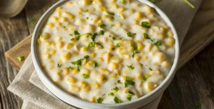 Creme de milho-verde cremoso